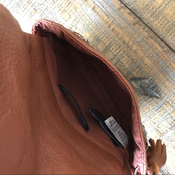 New Antik Batik Sequin Leather Darix Pouch Clutch - Picture 9 of 9